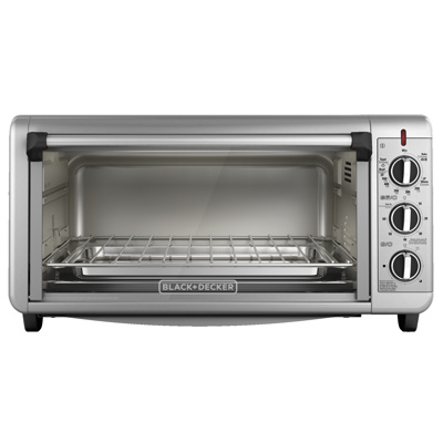 Black + Decker horno de conveccion extra ancho 8 rebanadas inox TO3260XSBD