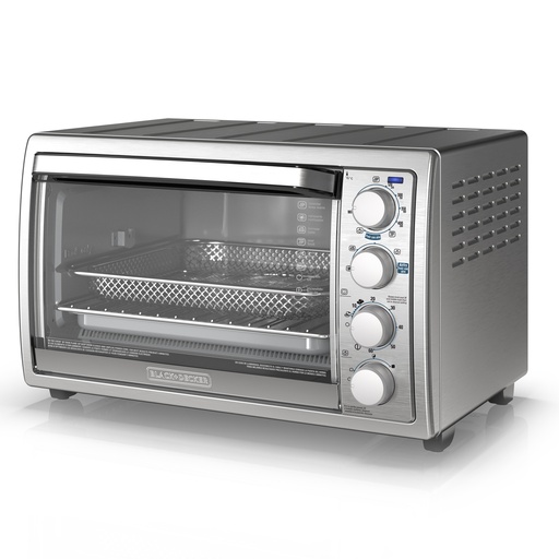 Black + Decker horno tostador con freidora de aire 9 rebanadas  TO4315SS-LA