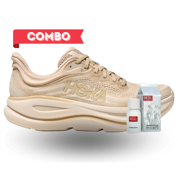 Combo Tenis Hoka Bondi 9 Hombre Y Colonia Plus Plus Diesel 75 ML