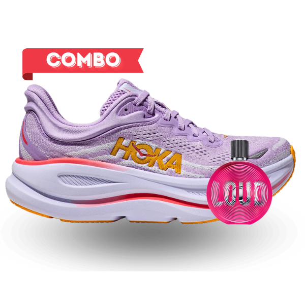 Combo Tenis Hoka Bondi 9 Mujer Y  Perfume Tommy Loud Tommy Hilfiger 100 ML