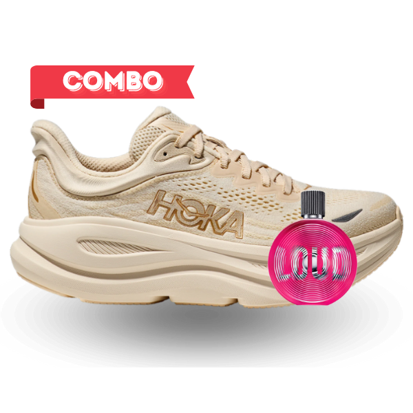 Combo Tenis Hoka Bondi 9 Mujer Y Perfume Tommy Loud Tommy Hilfiger 100 ML