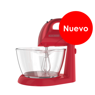 Black + Decker Batidora de pedestal 250w  Roja tazon de vidrio -  MX900-RLA